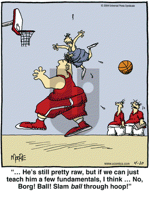 In the Bleachers on Tuesday April 20, 2004 Comic Strip