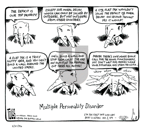 Tom Toles on Tuesday February 27, 1996 Comic Strip