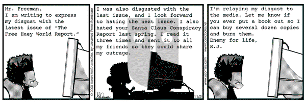 The Boondocks on Thursday November 2, 2000 Comic Strip