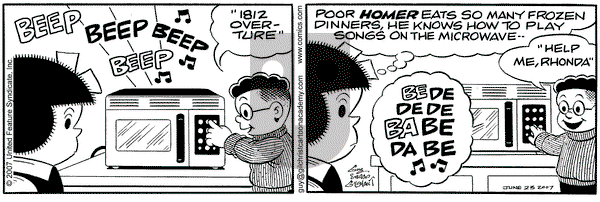 Nancy on Saturday June 23, 2007 Comic Strip