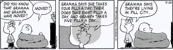 Peanuts - Saturday May 30, 1998 Comic Strip