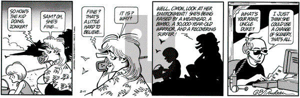 Doonesbury on Saturday February 11, 1995 Comic Strip