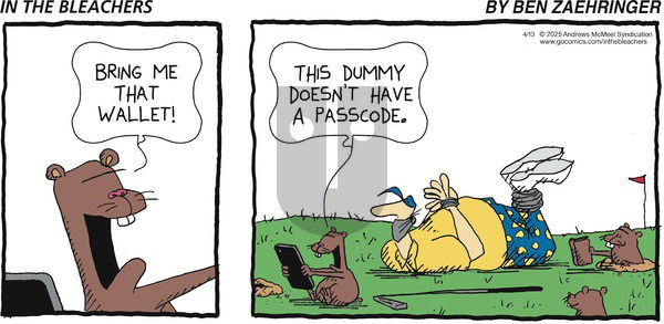 In the Bleachers on Sunday April 13, 2025 Comic Strip