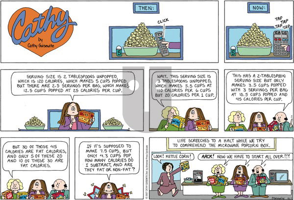 Cathy Classics on Sunday October 7, 2007 Comic Strip