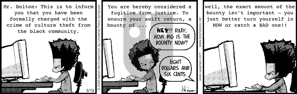 The Boondocks on Monday October 15, 2007 Comic Strip