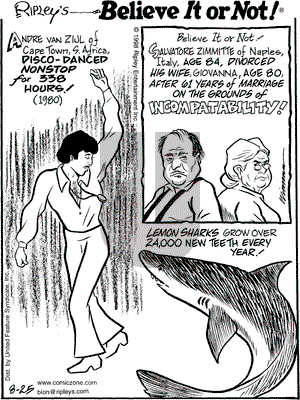 Ripley's Believe It or Not on Tuesday August 25, 1998 Comic Strip