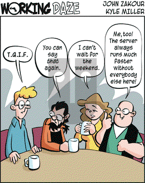 Working Daze on Friday August 22, 2003 Comic Strip