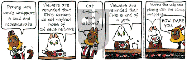 Breaking Cat News on Thursday February 15, 2018 Comic Strip
