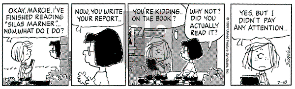 Peanuts on Friday July 18, 1997 Comic Strip