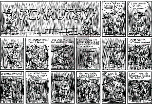 Peanuts - Sunday April 1, 1956 Comic Strip