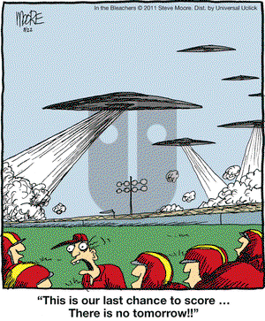 In the Bleachers on Monday August 22, 2011 Comic Strip