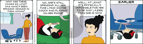 Nancy on Friday April 24, 2020 Comic Strip