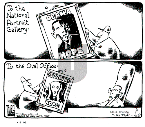 Tom Toles on Friday January 9, 2009 Comic Strip