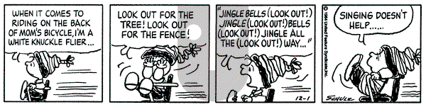 Peanuts on Saturday December 1, 1984 Comic Strip