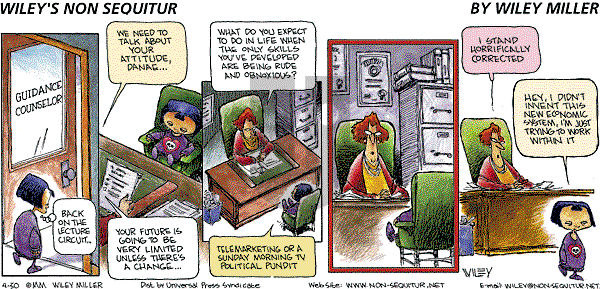 Non Sequitur on Sunday April 30, 2000 Comic Strip