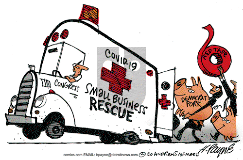 Henry Payne on Monday April 20, 2020 Comic Strip