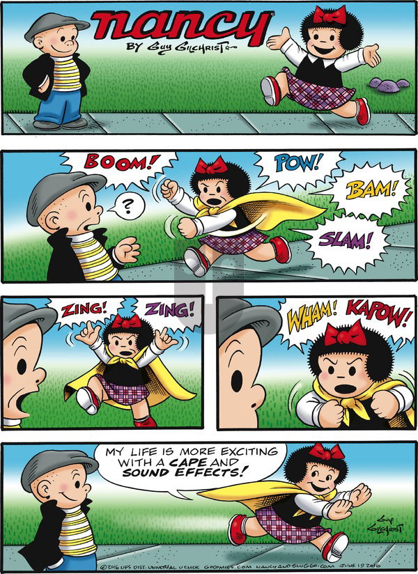 Nancy on Sunday June 19, 2016 Comic Strip