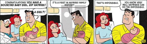 Rip Haywire on Monday September 18, 2017 Comic Strip