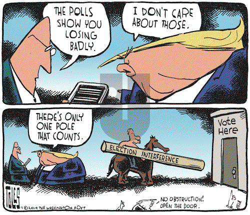 Tom Toles on Monday November 11, 2019 Comic Strip