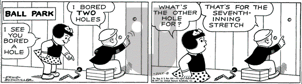 Nancy on Thursday July 8, 1971 Comic Strip