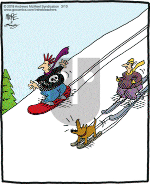 In the Bleachers on Saturday March 10, 2018 Comic Strip