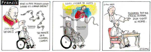 Francis on Monday July 22, 2024 Comic Strip