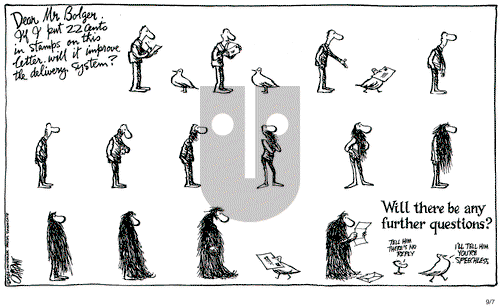 Pat Oliphant on Friday September 7, 1984 Comic Strip