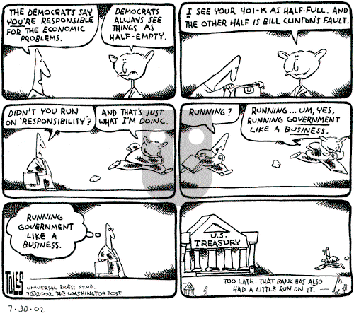 Tom Toles on Tuesday July 30, 2002 Comic Strip