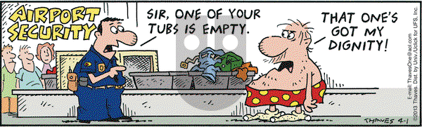 Frank and Ernest on Monday April 1, 2013 Comic Strip