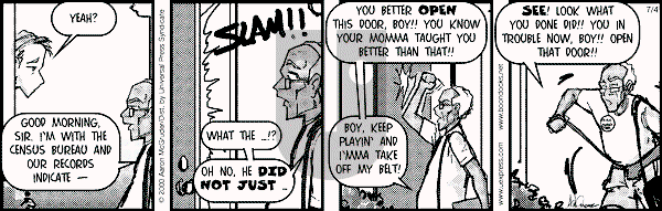 The Boondocks on Tuesday February 5, 2008 Comic Strip