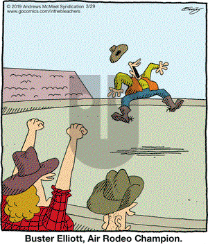 In the Bleachers on Friday March 29, 2019 Comic Strip