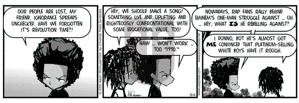 The Boondocks on Monday September 4, 2000 Comic Strip
