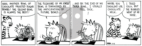 Calvin and Hobbes on Thursday June 18, 1992 Comic Strip