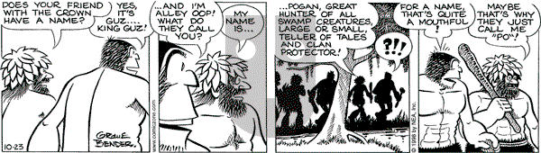 Alley Oop on Friday October 23, 1998 Comic Strip