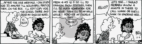 Luann on Monday February 5, 1990 Comic Strip