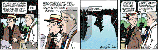 Doonesbury on Tuesday May 4, 2004 Comic Strip
