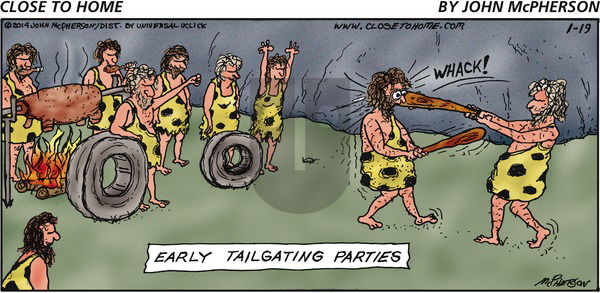 Close to Home on Sunday January 19, 2014 Comic Strip