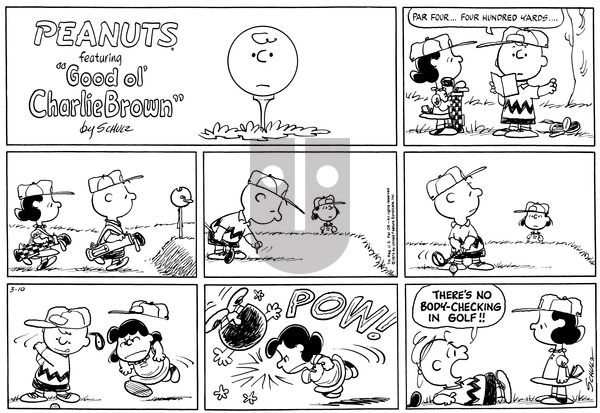 Peanuts on Sunday March 10, 1974 Comic Strip