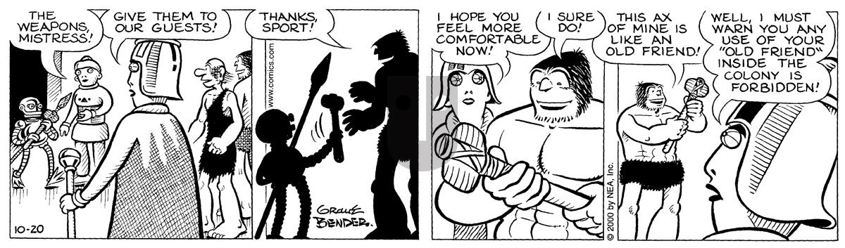 Alley Oop - Friday October 20, 2000 Comic Strip