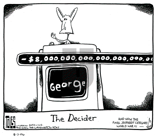 Tom Toles on Thursday August 3, 2006 Comic Strip