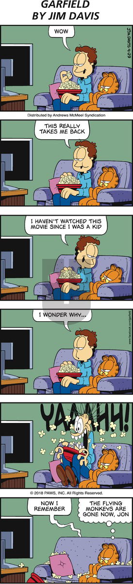 Garfield on Sunday April 29, 2018 Comic Strip