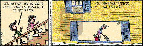 Grand Avenue on Saturday February 11, 2012 Comic Strip
