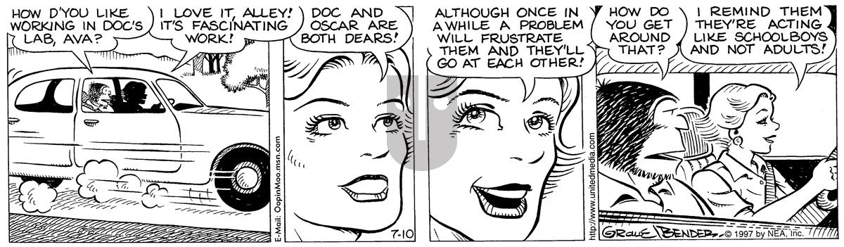 Alley Oop - Thursday July 10, 1997 Comic Strip