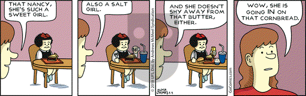 Nancy - Monday April 9, 2018 Comic Strip