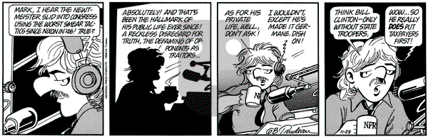 Doonesbury on Tuesday November 29, 1994 Comic Strip