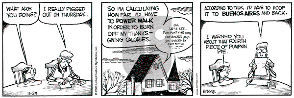 Grand Avenue on Saturday November 29, 2003 Comic Strip