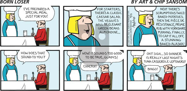 The Born Loser on Sunday April 13, 2025 Comic Strip