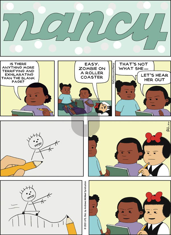 Nancy - Sunday August 1, 2021 Comic Strip