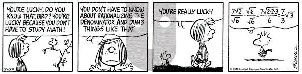 Peanuts on Tuesday February 20, 1979 Comic Strip