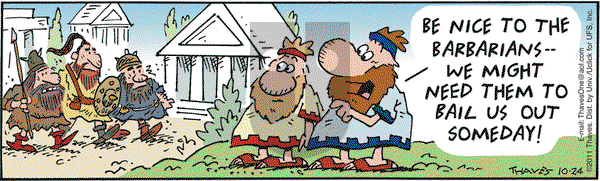Frank and Ernest on Monday October 24, 2011 Comic Strip